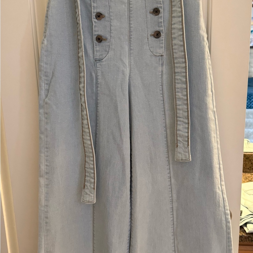 VENUS High Rise Light Blue Jeans with Tie Belt - Picture 6 of 11